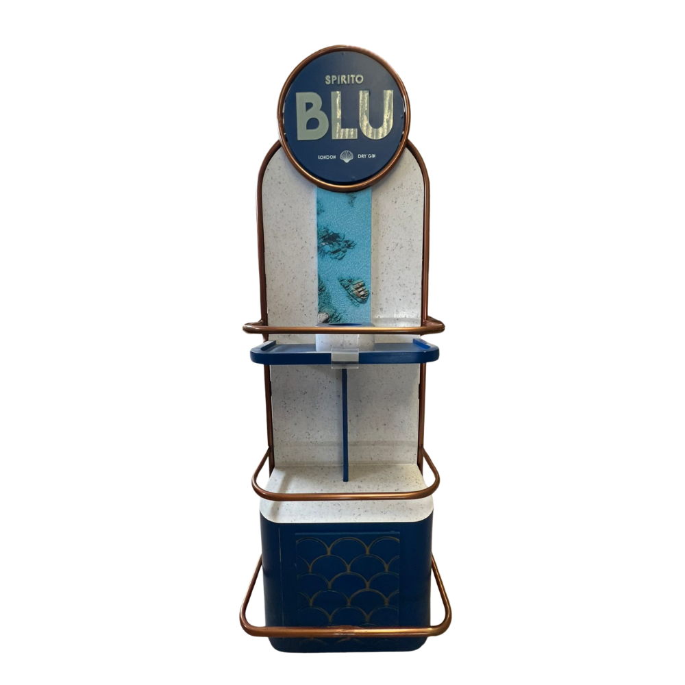 Exhibidor AASS Spirito Blu con Parachango