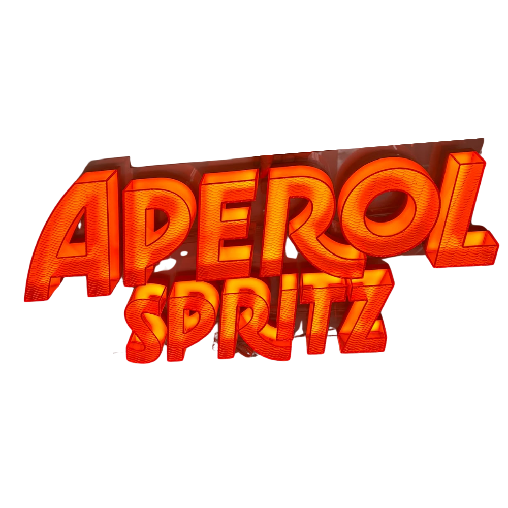 Cartel Aperol Spritz Led